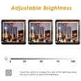 thumbnail image 5 of Wildhome USB Port Lighted Mirror Stool Drawers table Set White, 5 of 9