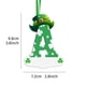 thumbnail image 1 of Colgante de sombrero navideño con 26 letras en inglés, 1 of 6
