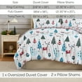 thumbnail image 3 of Southshore Fine Living, Inc. Christmas Queen/Full Duvet Cover w/ Pillow Shams - Winter Wonderland, 3 of 7