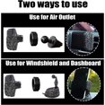 thumbnail image 4 of Soporte universal para teléfono celular para coche con diamantes de imitación ajustable de 360° con una base de ventilación más, decoración interior de cristal para coche (negro), 4 of 5