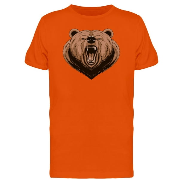 Teeblox - Grizzly Bear Roar Tee Men's -Image by Shutterstock - Walmart ...