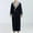 Navy, variant on Fewfanhot Men's Long Robe, Big and Tall Plush Fleece Long Robe Full-Length Bathrobe for Homewear Lounging Comfort
