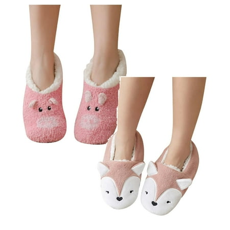 

Women s Cartoon Floor Socks Thicken Warm Non-slip Sleeping Socks Slippers Socks Raffle Socks