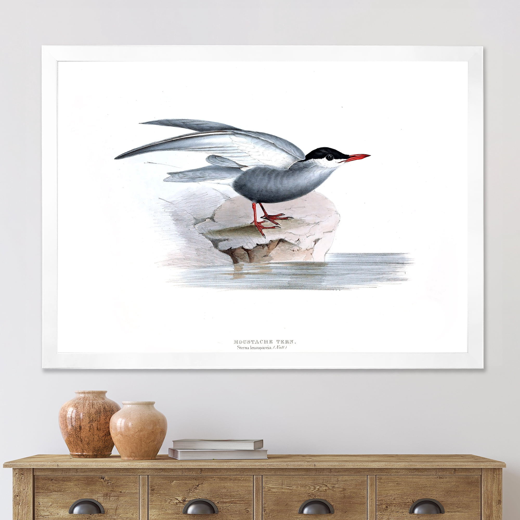 Designart 'Ancient Bird Of Europe I' Traditional Framed Art Print