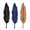 Bamboo / Black, variant on 3-Piece Feather Bookmarks | Personalized Leather Bookmark | Personalized Bookmark | Custom Bookmark | Kids Bookmark