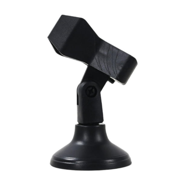 Soporte de micrófono de mesa con clip de micrófono, tornillo de 5/8 con base redonda desmontable para C