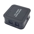 thumbnail image 4 of EDAL Portable Mini SPDIF TOSLINK Fiber Divider Digital Optical 1x3 1 Input 3 Output Audio Splitter Optic Adapter US Plug, 4 of 8