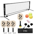 thumbnail image 1 of Set de pickleball NQV con red del tamaño de media cancha de 10 pies y 4 palas, 1 of 3