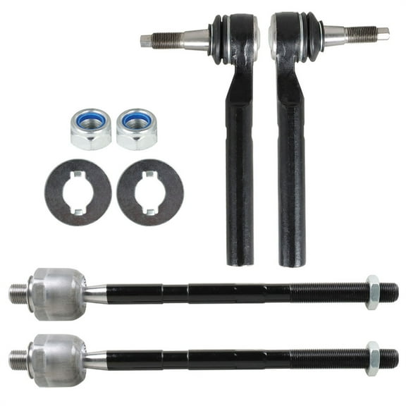 LABLT Front Inner Outer Tie Rod End Kit Replacement for Hummer H3 H3T 2006-2010 3.7L 5.3L