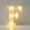 White, variant on TFYZYY LED Alphabet Lights A-Z White Plastic Letters Standing/Hanging Night Lights for Indoor Home Party Holiday Decoration, Battery Operated