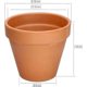 thumbnail image 2 of Set of 4 Terracotta Flower Pots - 15 cm - With Rim - For Indoors and Garden, 2 of 5