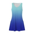 thumbnail image 6 of Ruyang Women's V Neck Sleeveless Dress Summer Fashionable Casual Dress Baggy Tank Top With Pocket Beach Dress Boho Flowy Long Dress, 6 of 6