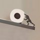 thumbnail image 3 of Portarrollos de acero inoxidable Estante de almacenamiento creativo para pañuelos de baño Hercules Soporte para accesorios de baño 44 x 10 x 10 cm, 3 of 4