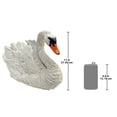 thumbnail image 2 of Design Toscano White Swan Garden Bird Statue, 18 Inch, Polyresin, Full Color, 2 of 3