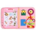 thumbnail image 4 of Xuanheng Planche d'Activités Montessori Jouets Planche Sensorielle pour Enfants Tout-Petits Enfants Rose, 4 of 8