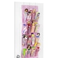 thumbnail image 3 of Organizador de zapatos Whitmor con 24 bolsillos para colocar sobre la puerta, color rosa, 3 of 3