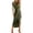 F-231Army Green, variant on ZHOGXU Women's Dress Short Sleeve Round Neck Solid Color Lace Up Fashion Comfortable Maxi Dresses For Casual Daily Wear,Army Green,L
