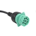 thumbnail image 2 of 9PIN Female to OBDII 16pin Connector Cable J1939 Diagnose Interface Adapter for Truck, 2 of 3