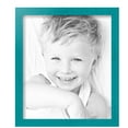 thumbnail image 2 of ArtToFrames 12" x 14" Aqua Picture Frame, 12x14 inch Green Wood Poster Frame (WOM-4428), 2 of 8