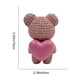 thumbnail image 3 of Figurina de Oso Corazón de Resina – Adorno Romántico para Escritorio, Coleccionable de Osito Tierno, Azul/Rosa/Blanco, 6x6x10 cm, Decoración de Aniversario para Parejas, 3 of 6