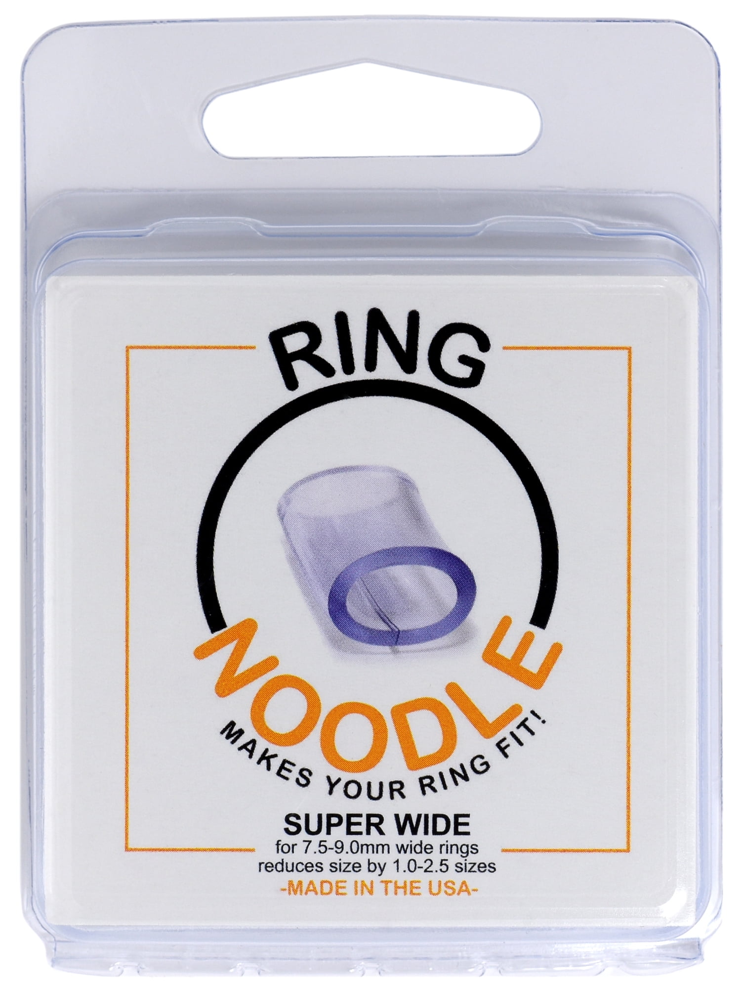 RING NOODLE: Ring Size Reducer | Ring Guard | Ring Size Adjuster. Size:  Petite, for rings 1.5-2.5 mm wide.