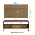 thumbnail image 2 of Mueble Mesa Para Tv Rack Madesa Detroit y Panel Hasta 65 MM, 2 of 4