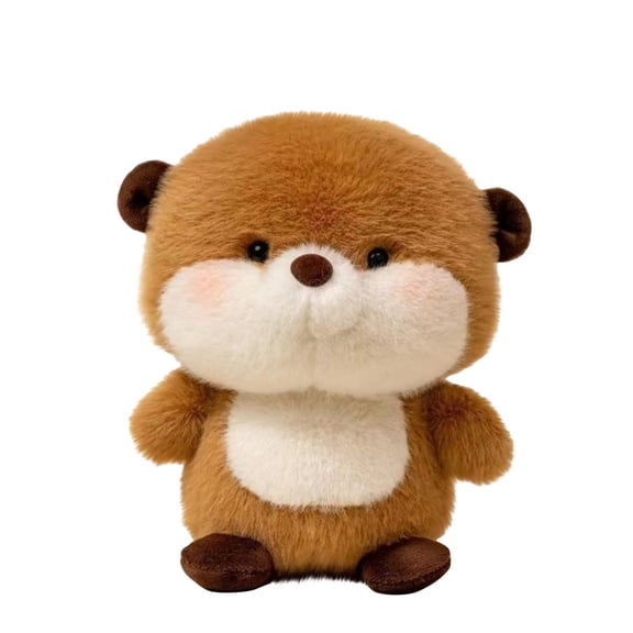 Plush Otter Stuffed Animal Cute Desktop Decoration Companion Doll For Kids 1 Piece