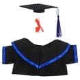 thumbnail image 1 of 1 juego de atuendo de oso de graduación con birrete y toga, diploma, toga de graduación, atuendo de graduación, vestido de tela para muñecas, juego de celebración, 1 of 7