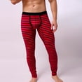 thumbnail image 5 of EGNMCR Compression Pants Men Mens Leggings Mens Striped Breathe Patchwork Low Waist Slim Leggings Long Thermal Pant, 5 of 8