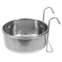 Masteelf  Dog Food Bowl Feeder Stainless Steel Hanging Environmentally Friendly Pet