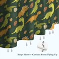 thumbnail image 6 of DarkGreen Cartoon Dinosaurs Eggs Pattern Shower Curtain 84"x72" ,Bathroom Decorative Shower Curtains Set with 12 Hooks,Modern Waterproof Washable Shower Curtain, 6 of 6