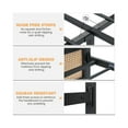 thumbnail image 6 of Rattan Bed Frame with Headboard, BlackBo hoCane Platform Bed Frame with Strong Metal Slat, Noise Free, No Box Spring Needed, 6 of 8