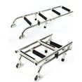 thumbnail image 4 of Boat Ladder,4-Step Yacht Foldable Boat Ladder Telescopic Ladder Stainless Steel Folding Pontoon Ladder Telescopic Marine Boat Ladder US, 4 of 7