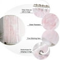 thumbnail image 3 of Shower Curtain Pink Marble Shower Curtains for Bathroom Decor Geometric Abstract Texture Shower Curtain Sets with Hooks Waterproof Fabric Bath Curtain Standard 72" X 72", 3 of 5