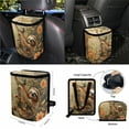 thumbnail image 4 of Jeiento Flower Sloth 15 PCS Car Seat Cover Set, with Steering Wheel Cover Seat Belt Covers Trash Can Air Vent Phone Holder Rear View Mirror Cover Cup Coasters Key Chain Car Accessories, 4 of 7