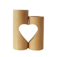 thumbnail image 2 of Portavelas de madera en forma de corazón, candelabros decorativos, decoración del hogar, regalo para novia, boda, familia, 2 of 8