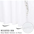 thumbnail image 5 of Eucalyptus Leaf Shower Curtains, Sage Green Spring Botanical Watercolor Plants Bathroom Curtains Bathtub Home Decor Waterproof Fabric Machine Washable with 12 PCS Hooks, 5 of 6