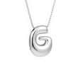 thumbnail image 1 of Xihbxyly Collar con Inicial Plateada, Colgante de Letra Personalizado, Aleación Galvanizada, Elegante Joya para Mujer, Regalo Perfecto para Mamá, Ideal para Cualquier Ocasión, 12 G de Peso., 1 of 2