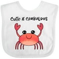 thumbnail image 3 of Inktastic Cute and Crabulous Funny Crab Boys or Girls Baby Bib, 3 of 4