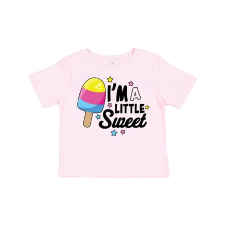 

Inktastic Im a Little Sweet with Ice Cream and Stars Gift Toddler Toddler Girl T-Shirt