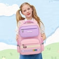 thumbnail image 2 of Mok Sac à Dos Grande Capacité pour Enfants - Imperméable, Léger avec Sangles Réglables et Multiples Compartiments pour l'École et les Voyages, 2 of 5