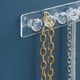 thumbnail image 2 of 2Pcs Acrylic Necklace Hanger Holder Wall Mounted Jewelry Organizer with 12 Gems Shape Hooks for Brac, 2 of 5