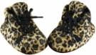 leopard baby booties