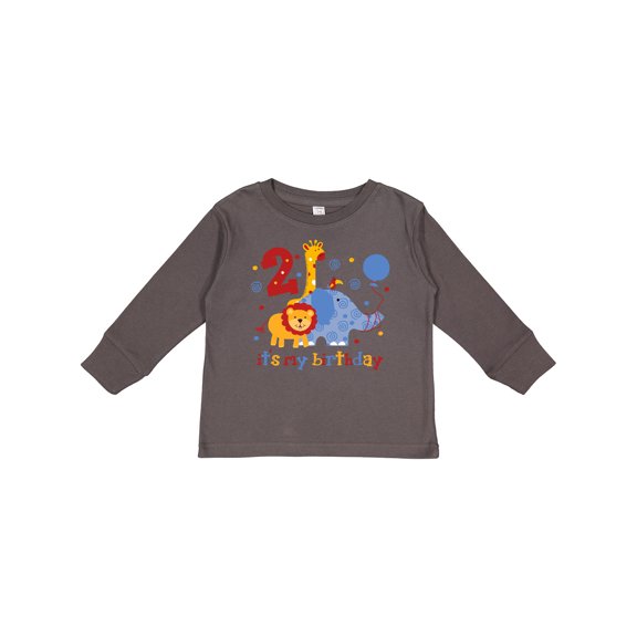 Inktastic Safari 2nd Birthday Boys or Girls Long Sleeve Toddler T-Shirt