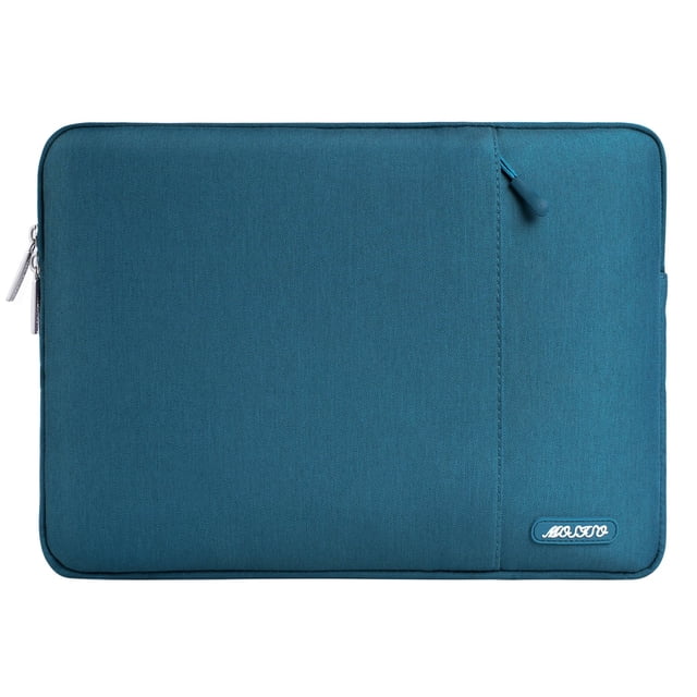 Funda para portátil MOSISO de 13,3 pulgadas, poliéster, color verde azulado intenso