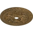 thumbnail image 3 of Ekena Millwork 23 5/8"OD x 3"ID x 2"P Bordeaux Deluxe Ceiling Medallion (Fits Canopies up to 4"), Hand-Painted Rubbed Bronze, 3 of 6