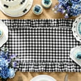 thumbnail image 4 of Long Fabric Table Runner with Ruffled Edge for Coffee, Dining, TV Cabinet Decor, Multiple Colors, 35x10cm, 4 of 7