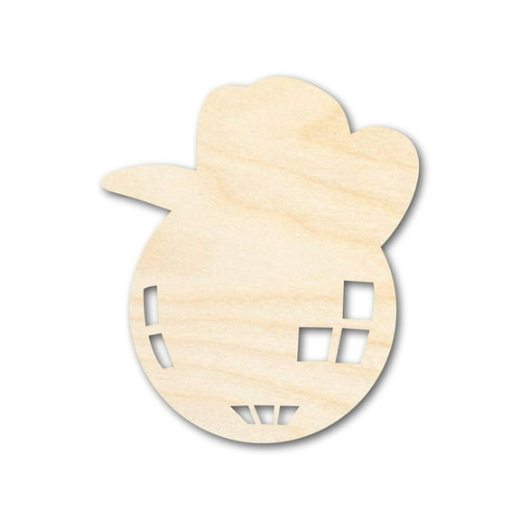 Unfinished Disco Cowgirl Shape 6" / 1/2"