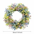 thumbnail image 3 of Nkmbld Wreaths for Front Door, Artificial Flower Spring Colorful Floral Door Wreath for Indoor Outdoor Farmhouse Porch Wall Window Festival Wedding Decor, 3 of 8