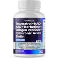 thumbnail image 1 of Suplemento Vitamax Resveratrol NAD+, berberina y ácido hialurónico, 1 of 7